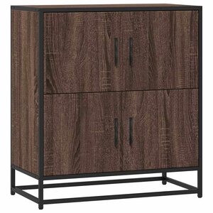 vidaXL Buffet chêne marron 68x35x76 cm bois d'ingénierie