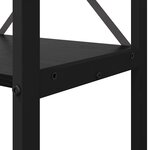 vidaXL Étagère Chêne noir 40 x 30 x 85 cm Bois d'ingénierie