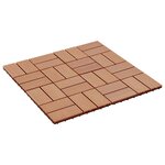 vidaXL Carreau de terrasse 22 Pièces Teck 30 x 30 cm WPC
