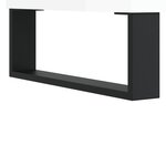 vidaXL Buffet haut Blanc brillant 69 5x34x180 cm Bois d'ingénierie