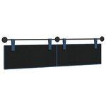 vidaXL Tête de lit suspendue Bleu tissu
