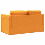 vidaXL Canapé-lit 2 en 1 jaune foncé 112x174x55 cm tissu
