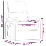 vidaXL Fauteuil de massage Vert foncé Tissu