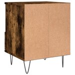 vidaXL Table de chevet chêne fumé 40x35x50 cm bois d’ingénierie