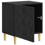 vidaXL Table de chevet Noir 43 x 34 5 x 50 cm Bois d'ingénierie
