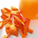 Ballons de baudruche gonflables Orange 10 pièces