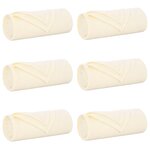 vidaXL Couvertures à jeter 6 Pièces Crème 240 x 220 cm Toison