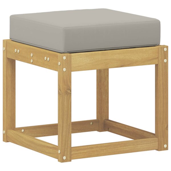 vidaXL Banc de Jardin Bois d'Acacia Massif Blanc