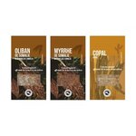 3 résines d'encens à brûler - Oliban  Myrrhe  Copal