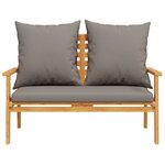 vidaXL Canapé de jardin 120 cm avec coussin bois d'acacia massif