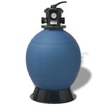 vidaXL Filtre à sable pour piscine Bleu Ø 55.9 x 96.5 cm PE
