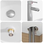 vidaXL Vanité de lavabo mural Chêne artisanal 49 5 x 44 5 x 66 cm