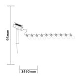Luxform guirlande lumineuse solaire 10 led alicante transparent