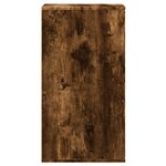 vidaXL Commode d'angle chêne fumé 40x41x76 cm bois d'ingénierie