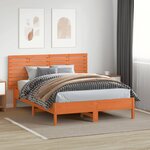 vidaXL Tête de lit murale 166x3x63 cm Bois massif de pin