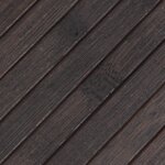 vidaXL Tapis rectangulaire marron foncé 100x100 cm bambou