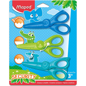 Maped Set de ciseaux cranteur KIDICRAFT set de 3 en blister