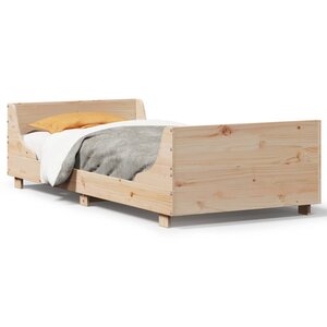 vidaXL Cadre de lit sans matelas 90x200 cm bois de pin massif