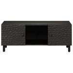 vidaXL Table basse noir 100x54x40 cm bois massif de manguier