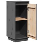 vidaXL Buffets 2 Pièces Gris 31 5x34x75 cm Bois massif de pin