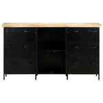vidaXL Buffet 140x38x76 cm Bois de manguier brut