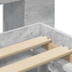 vidaXL Cadre de lit avec rangement Gris béton 200 x 200 cm