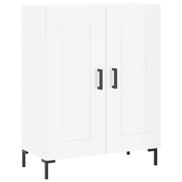 vidaXL Buffet Blanc brillant 69 5x34x90 cm Bois d'ingénierie