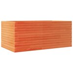 vidaXL Jardinière cire marron 110x60x45 5 cm bois de pin massif