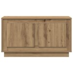 Meuble TV vidaXL en chêne artisanal 80x35x45 cm en bois d'ingénierie