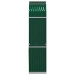 vidaXL Porte-bûches vert 80x45x190 cm acier galvanisé