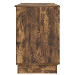 vidaXL Bureau Chêne fumé 142 5 x 50 x 75 cm Bois d'ingénierie