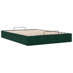 vidaXL Cadre de lit ottoman sans matelas vert foncé 140x190 cm velours