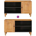 vidaXL Unites TV Marron Clair 80 x 33 x 46 cm Bois d'ingénierie