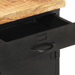 vidaXL Table de chevet 40x30x52 cm Bois de manguier brut