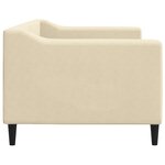 vidaXL Lit de repos crème 80x200 cm tissu