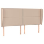 vidaXL Tête de lit avec oreilles Cappuccino 183x23x118/128 cm