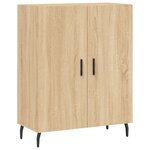vidaXL Buffet haut Chêne sonoma 69 5x34x180 cm Bois d'ingénierie