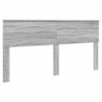 vidaXL Cadre de lit Gris Sonoma 200 x 200 cm Bois d'ingénierie