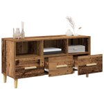 vidaXL Meuble TV Bois ancien 102 x 36 x 50 cm Bois d'ingénierie