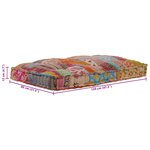 vidaXL Coussin de canapé sur palette Multicolore tissu