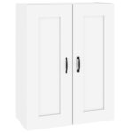 vidaXL Armoire murale suspendue Blanc brillant 69 5x32 5x90 cm