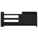 vidaXL Meuble TV Noir 100x35x40 cm Bois d'ingénierie