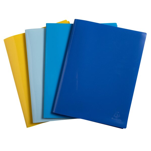 Protège-documents En Pp Recyclé Semi-rigide Beeblue 80 Vues - A4 - Couleurs Assorties - X 12 - Exacompta