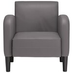 vidaXL Chaise de canapé avec accoudoirs gris 54 cm similicuir