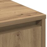 Buffet vidaXL LED Chêne Artisan 71x34 5x75 cm en bois d'ingénierie