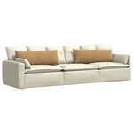 vidaXL Coussins de canapé 2 Pièces Marron 120 x 40 cm