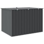 vidaXL Boîte de Rangement de Jardin Noir 151 5 x 107 x 100 cm Acier