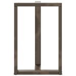 vidaXL Pieds de table de bar en T 2 pièces noir 60 x 35 x (90-91) cm acier