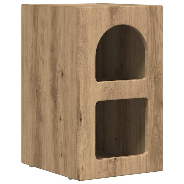 vidaXL Table de chevet Chêne artisanal 29 5 x 33 5 x 50 cm