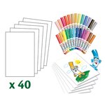 Pip Squeaks 25 Mini marqueurs lavables - Mallette